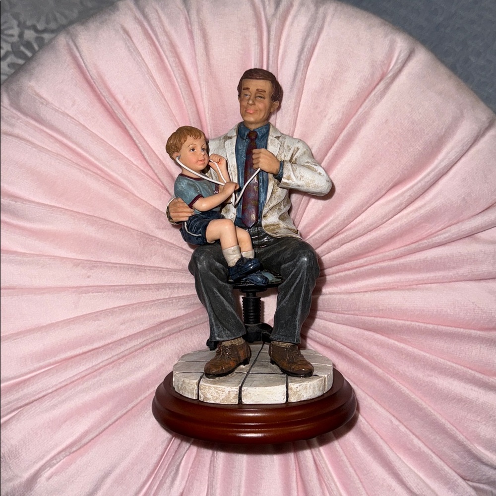 Vintage Doctor & Child, Medical Theme Collectible - Vanmark Masters of Miracles